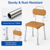 Shower Chair with Back – for Elderly & Disabled, Inside