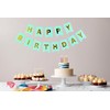 Mint Green Happy Birthday Bunting Banner Pastel Hanging Letters Party