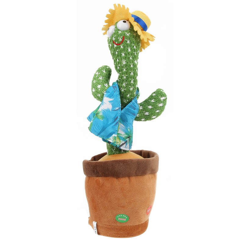 Cactus Plush Toy Multifunction Electronic Cacti Plaything Singing and Dancing