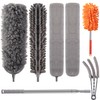 Microfibre Duster for high Ceilings, 100" Telescopic Extension Pole kit,