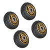 4 Pcs Trolley Wheel Rubber Silent Operation Universal Hand Pull