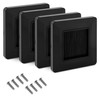 kwmobile Flush Brush Wall Plate - 4X European Single Gang