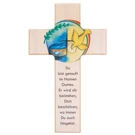 FRITZ COX - Wooden Cross for Christening - Perfect Christening Gift