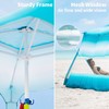 AMMSUN Beach Cabana, 6.2'×6.2' Beach Canopy, Easy Set up and