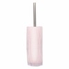 Faceted Toilet Brush, Cast Resin, Anti-Slip Pads, Sold Individually, Pink