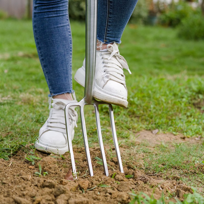 Berry&Bird Garden Digging Fork, 37.4" Stainless Steel Garden Spading Fork