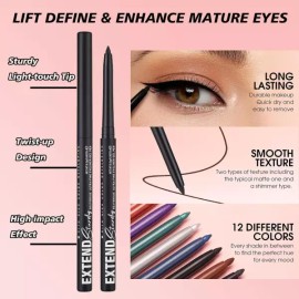 Mefyhtune 미프튠 화이트 펜슬 라이너 워터프루프 리트랙터블 크림 젤 번짐 방지 저자극성 (01 ) MifTune White Pencil Liner Waterproof Retractable Cream Gel Smudge-Proof Low Irritant (01) [01]