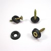 Ajile Plastic Countersunk Washer Rosette Made of Polyamide Black for