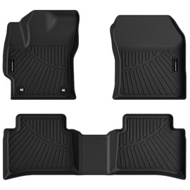 All Weather Floor Mat Fit for Toyota Corolla(Include Hybrid Exclude Hatchback) 2026 2025-2020 TPE Rubber Liners Corolla Accessories All Season Guard Odorless Anti-Slip Liner Black