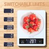 CHICLEW Digital Kitchen Scales Glass, 5 kg Digital Kitchen Scale,
