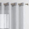 Topick Sheer Curtain with Eyelets, Transparent Curtain, Pack of 2,