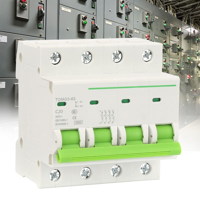 TOMG3-63 4P C type Miniature Circuit Breaker Leakage Protection Air