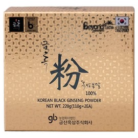 Geumblack Powder Black Ginseng Powder Set (100% Gujeunggupo Black Ginseng), 2 pieces, 110g / 금흑분 흑삼분말 세트 (구증구포 흑삼 100%), 2개, 110g