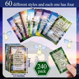 Maitys 240 Pcs Bible Verse Cards for Women with Assorted Bible Verses Mini Scripture Inspirational Quote Christian Gifts Encouragement Prayer Cards for Students Friends (Scenic)