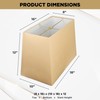 Royal Designs, Inc. HB-613-18AGL Rectangle Hardback Lamp Shade, (8 x