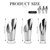3pcs Stainless Steel Bonsai Soil Scoops–Gardening Silver Metal Spade Shovel