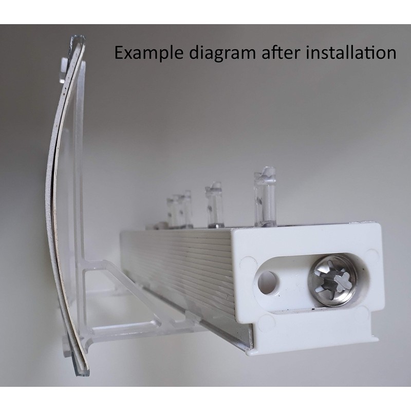 Asia Buy Vertical Blind Clear Valance Clip Bracket (5)