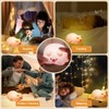 URAQT URAQT Silikon Nachtlicht Kinder,Schwein Led Nachttischlampe USB-Aufladung und Timing