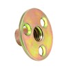 QWORK 3/8"-16 Iron Plate Nut, 25-Piece Set T-nut with Round