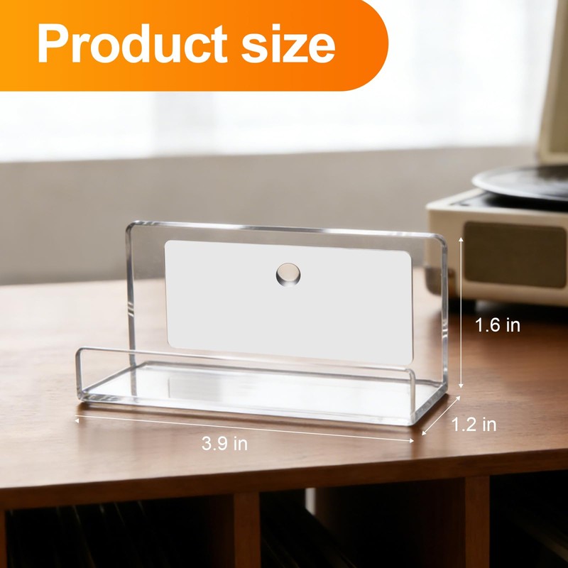 Kalami 6 Pack Vinyl Record Holder Wall Mount Self Adhesive