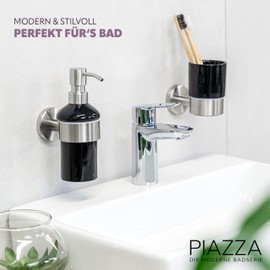 bremermann PIAZZA Bathroom Range - Soap Dispenser CERAMIC (black)