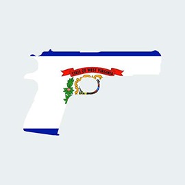 West Virginia Flag 1911 Sticker Self Adhesive Vinyl Decal FA Graphix WV 2a Gun Rights Molon Labe pro - 5.00 Wide