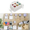 DHinkyoung Montessori Busy Board Accessory for Toddlers,Led Light Switch Busy