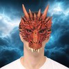 HMS Unisex-Adult's Supersoft Dragon Mask-RD, Red, One Size