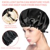 2PCS Satin Sleep Cap,Adjustable Double-Sided Sleep Bonnet,Bonnet Cap for Sleep