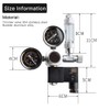 Pssopp CO2 Pressure Regulator CO2 Aquarium Pressure Regulator Valve with