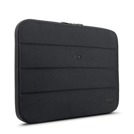 Solo New York Laptop Bag Sleeve for Women & Men - Travel Case for Computer & Tablet, Fits up to 17.3" Laptops, Fully Padded, Lightweight Construction, Durable Zippers - Bond, Black