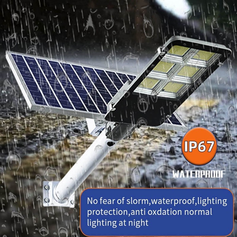 Unbranded 2000W Commercial LED Solar Street Lights Outdoor Ultra Daylight