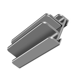 DOITOOL Stylish Aluminum Laptop Holder 3-Position Adjustable Vertical Stand Anti-Slip Base for Desktop