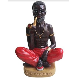 12" Papa Candelo Statue Figurine Figure San Carlos Santeria Lucumi Elegua