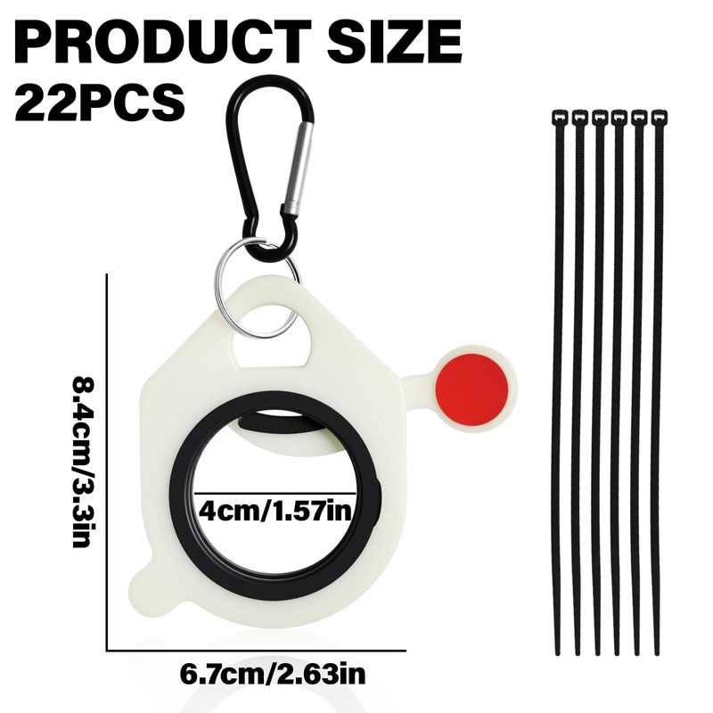 HAIKING Cable Tie Holders, 2 PCS Zip Tie Holder Organizer