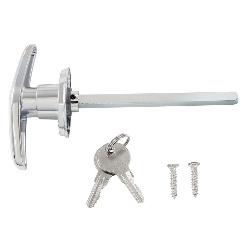 Bonsicoky Garage Door T-Handle Lock with 2 Keys, T-Handle Universal
