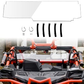 SAUTVS Rear Windshield Kit for Maverick X3, Heavy Duty Back Window Shield Rear Panel for Can Am Maverick X3 Models 2017-2024 Accessories