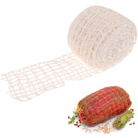 10m Meat Netting Roll,Size 18,Elastic Smoked Meat Poultry Ham Netting Meat Butcher Twine Net Roll Wrapping Net,Beef Netting Roll for Meat Cooking Meat Sausage Making