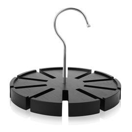 GTI Belt Organizer, 10 Slots Belt Hanger for Closet, Belt Hold Display Case for Tie and Belt, Belt Storage Accessories for Men Women (Black)