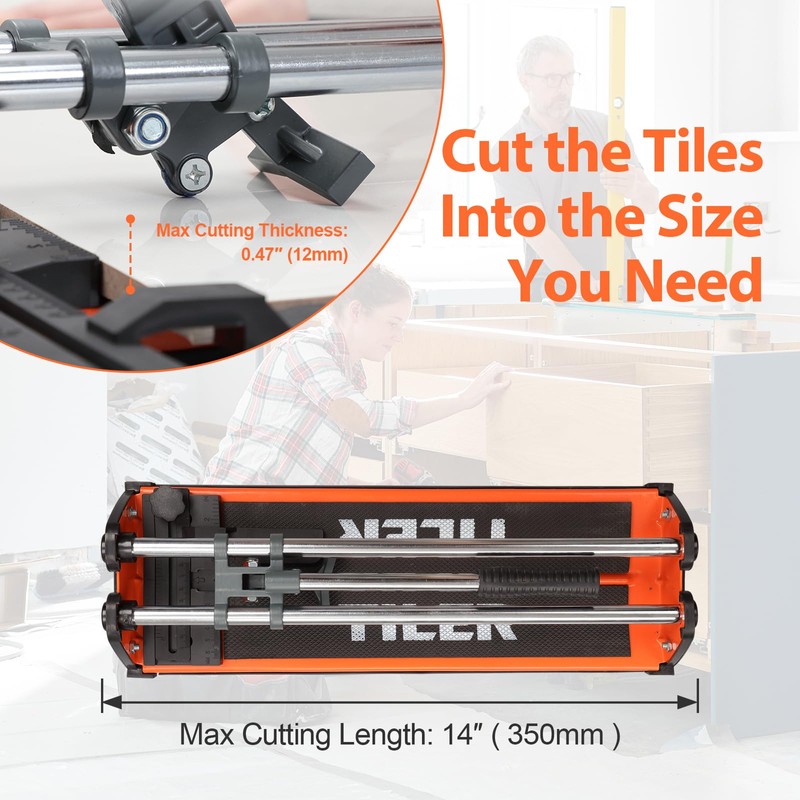Manual Tile Cutter, 14 Inch Professional Ceramic Tile Cutter with