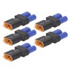 5Pcs EC5 to XT60 Adapter Rubber Plastic Copper Sturdy Accurate