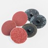 Hiqalty 50PCS 3 inch Sanding Disc Roll Lock R-Type Sandpaper