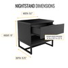 Boyd Sleep Catania Nightstand, Black