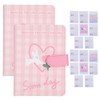2Sets A6 Magnetic Buckle Notebook Binder Cute Bunny Pattern Daily