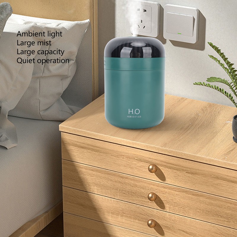 Mini Humidifier with Colorful Light 500ml USB Powered Low Noise