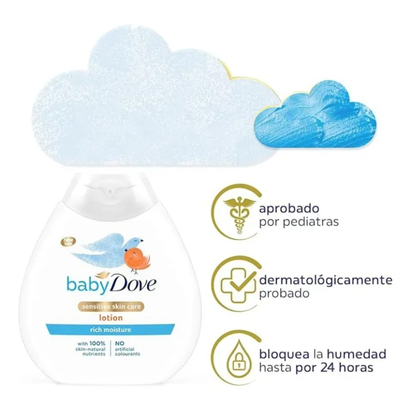 Crema Hidratante Para Bebé Baby Dove Sensitive Skin Care 200