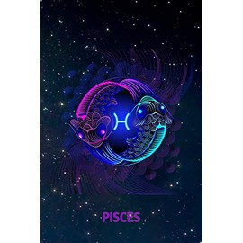 Pisces: Zodiac Star Sign Blank Dot Grid Notebook / Journal Gift (120 blank pages - 6 x 9)