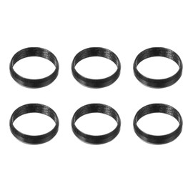 YOKIVE 6 Pcs Dart Shaft Rings, Indoor Outdoor Aluminum Dart O-Ring Accessory | Home, Club, Nylon and Plastic Shafts (Black)