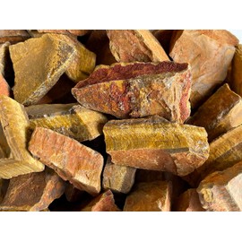 GAF TREASURES Wholesale Raw Tiger Eye Crystals, Natural Tiger Eye Stone, Natural Rough Tiger Eye Crystals, Tiger Eye Rough, Tiger Eye Healing Crystals (Tiger Eye, 5 pounds)