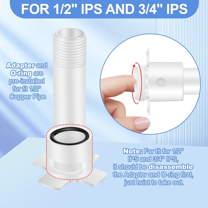 Dreyoo Four in One Tub Adapter, Bathtub Faucet Adapter Slip